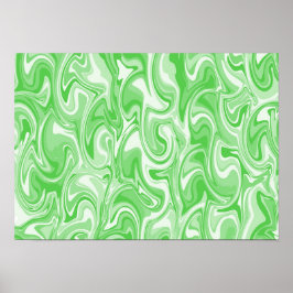 Arte de remolino abstracto - Verde