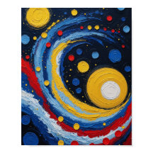Arte de Remolino Cósmico Abstracto