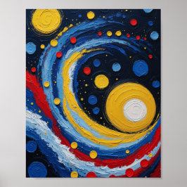 Arte de Remolino Cósmico Abstracto