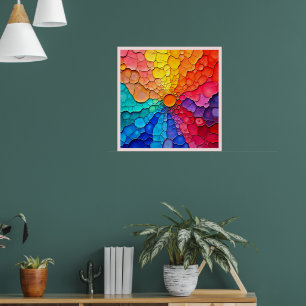 Arte de remolino de rueda de color abstracto
