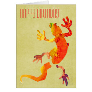 Arte de reptiles de gecko