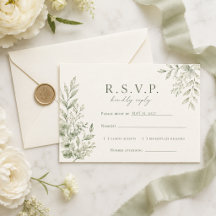 Arte de respuesta personalizada de RSVP de boda bo