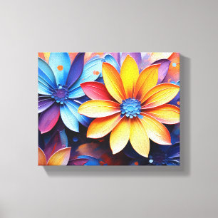 Arte de resumen floral de cierre cautivador