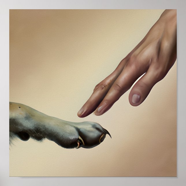 Arte de retrato de perro creado por Dios (Frente)