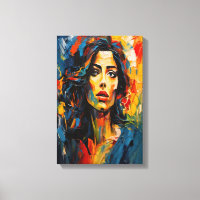 Arte de retrato expresionista radiante