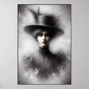 Arte de retrato femenino de la era victoriana mist