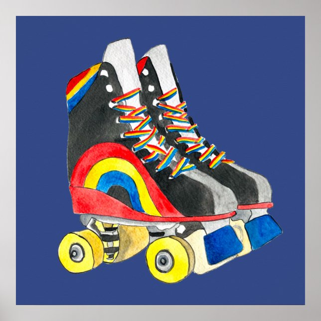 Arte de Rollerskates retro ochenta (Frente)