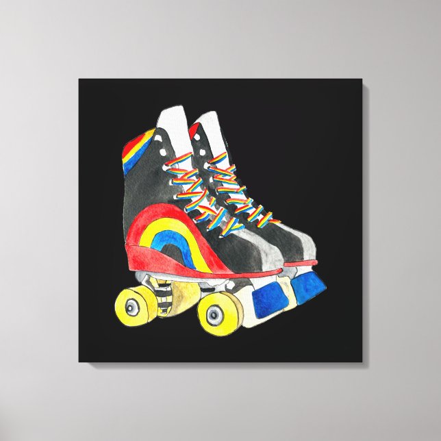 Arte de Rollerskates retro ochenta (Anverso)