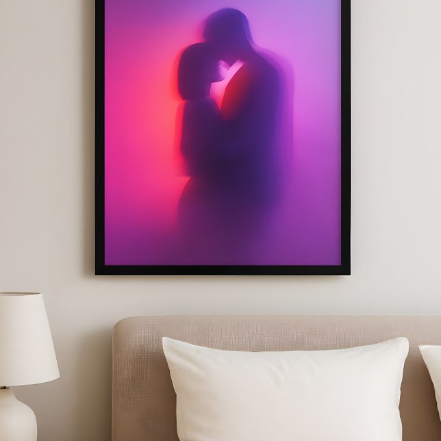 Arte de Romance Silueta de Neón – Amantes Luminoso (Subido por el creador)