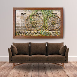 Arte de Ruedas de Carreta Rústicas para Pared - Gr