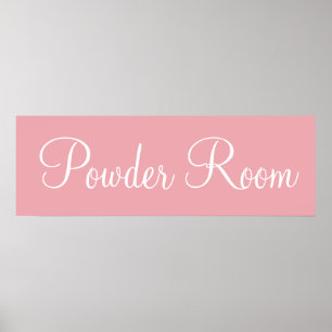 Arte de Sala de Polvo Rosa Póster Impreso en Pared