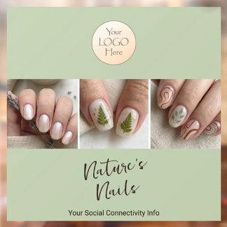 Arte de Salón de Uñas Sage 3 Foto Calcomanía de Ve