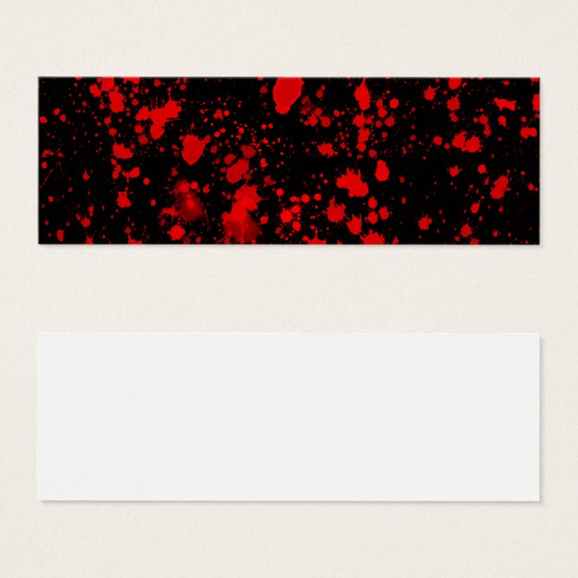 Arte de salpicaduras de pintura negra roja colorid (Anverso y reverso)