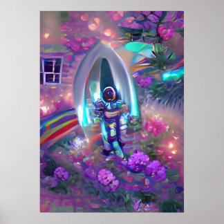 Arte de Saltos de Viaje - Astronauta