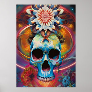 Arte de Saltos de Viaje - Calavera Tribal