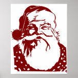 Arte de Santa Pop Feliz Navidad rojo<br><div class="desc">Por petición popular Bueno,  finalmente aquí está.</div>