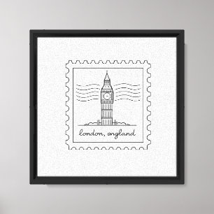 Arte de Sello Postal de Londres Inglaterra – Big B