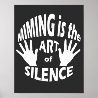Arte de silencio de Mime Pantomime