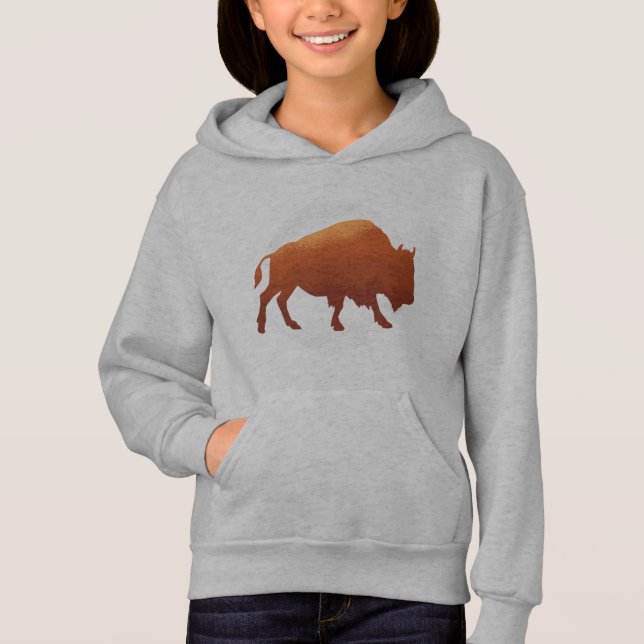 Arte de silueta de bisonte americano (Anverso)