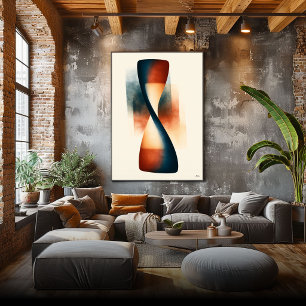 Arte de simbolismo del tiempo abstracto Japandi re