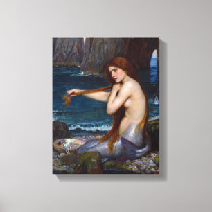 Arte de sirena de John William Waterhouse en lienz
