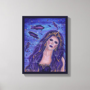 Arte de sirena púrpura por Renee L. Lavoie