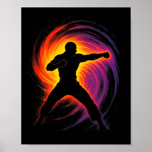 Arte de Taekwondo - Patada de Artes Marciales Core