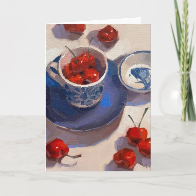 Arte de tarjeta de felicitación en blanco por Sara (Anverso)