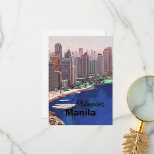 Arte de tarjeta postal de Manila Filipinas, Filipi