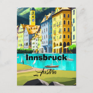 Arte de tarjeta postal de viaje de Innsbruck Austr