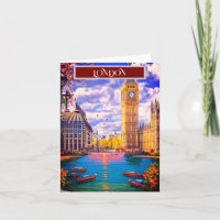 Arte de tarjeta postal de viaje de Londres, Arte d