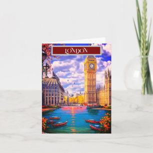 Arte de tarjeta postal de viaje de Londres, Arte d