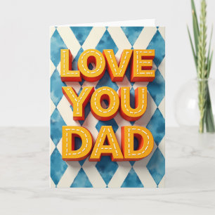 Arte de tarjeta Vivid Love You Dad