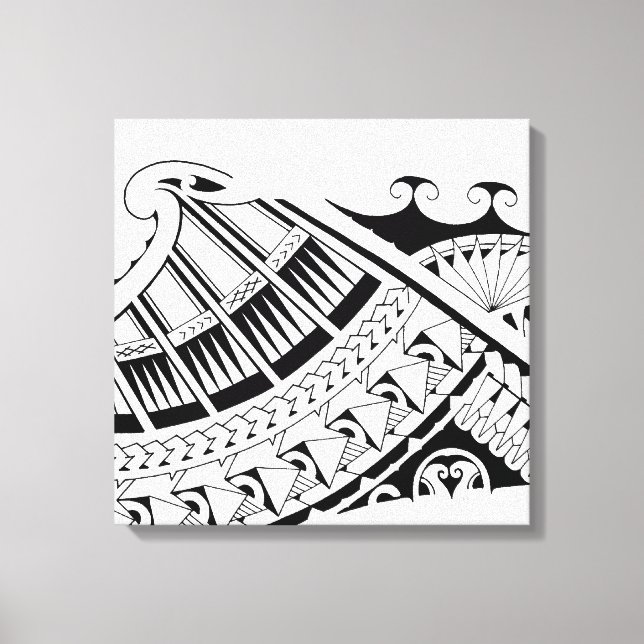 Arte de tatuajes tribales de Samoa (Anverso)