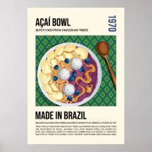 Arte de Tazón de Açaí Superalimento Brasileño