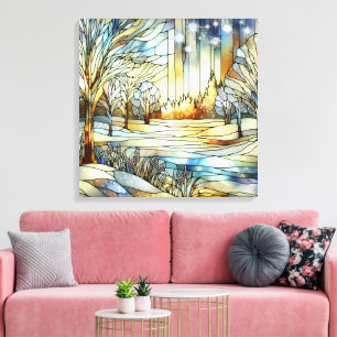 Arte de tela de fantasía de invierno