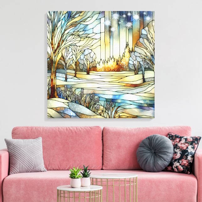 Arte de tela de fantasía de invierno (Insitu (Sala de estar))