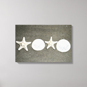 Arte de tela estirada con fotos de Beach X y O