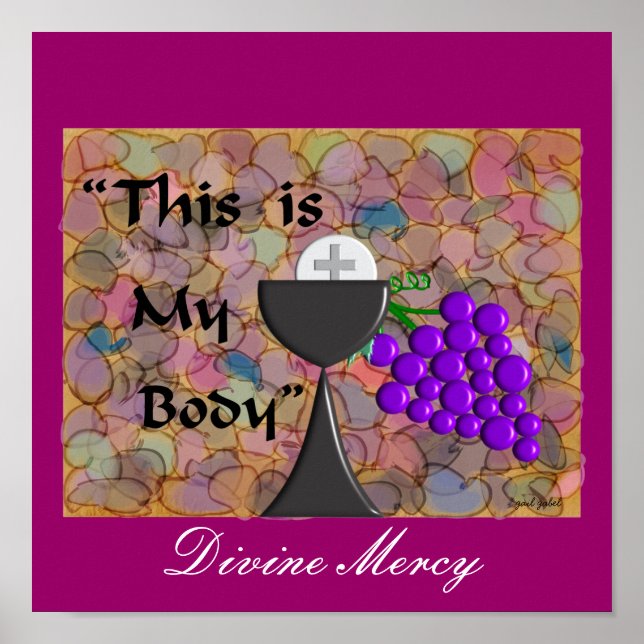 Arte de tela eucaristí "Misericordia divina" (Frente)