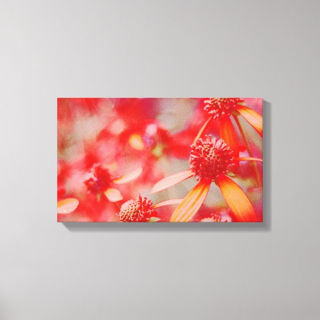 Arte de tela floral roja (Anverso)