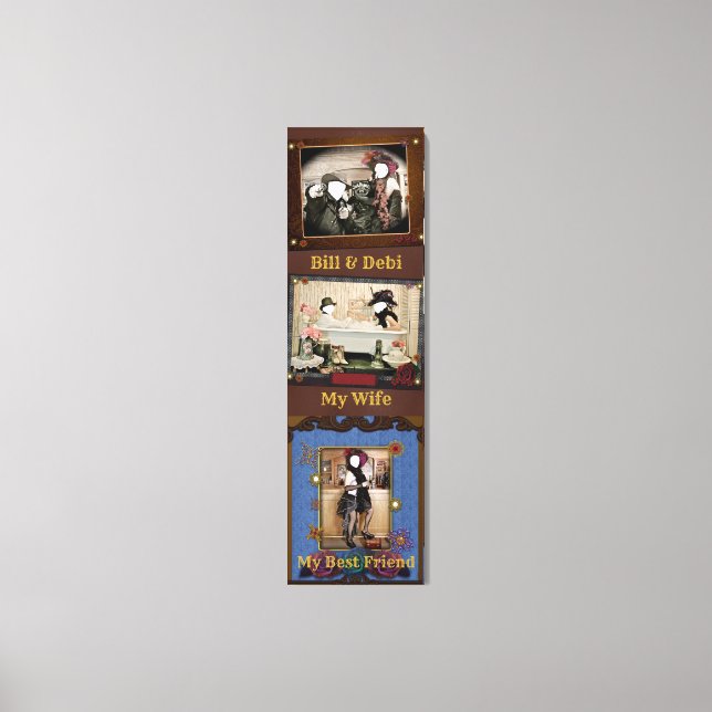 Arte de tela fotográfica occidental personalizado  (Anverso)