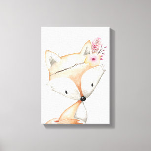 Arte de tela - Princesa Fox Nursery