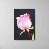 Arte de tela Rosa real