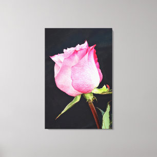 Arte de tela Rosa real