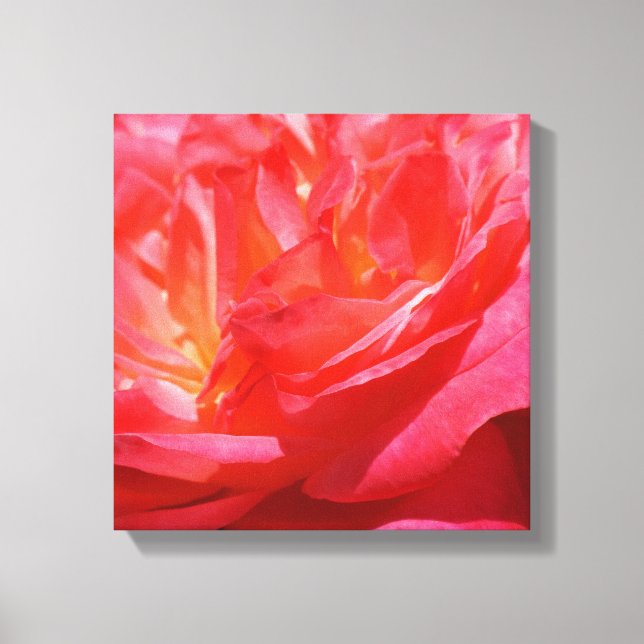 Arte de tela rosa roja imprime flores Rosas (Anverso)