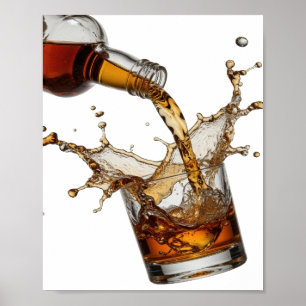 Arte de texto 3D atractivo de WHISKY SPLASH platea