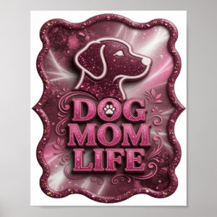 Arte de texto 3D en rosa Chic VIDA DE MADRE DE PER
