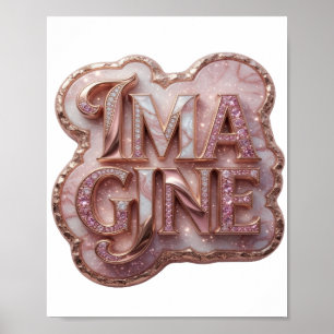 Arte de texto en 3D Fresh Gold IMAGINA