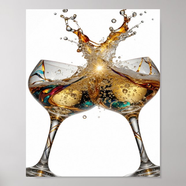 Arte de texto en 3D 'Sharp Silver CHEERS TO GOOD H (Frente)