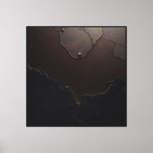 Arte de textura de resina abstracta de bronce oscu